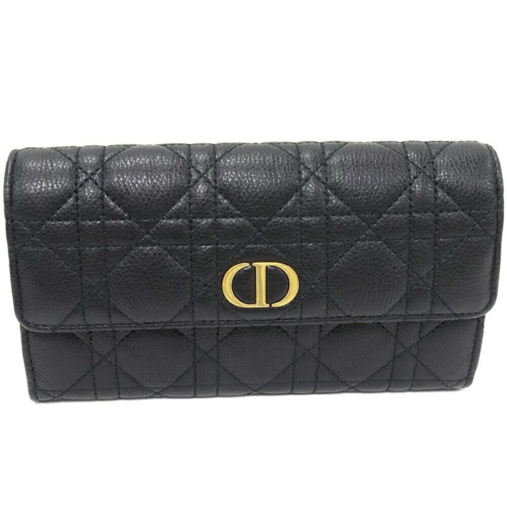 Dior Dior Caro Calfskin Long Wallet